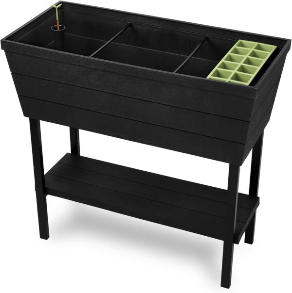 Keter Urban Bloomer 12.7 Gallon Raised Garden Bed and Outdoor Herb Garden