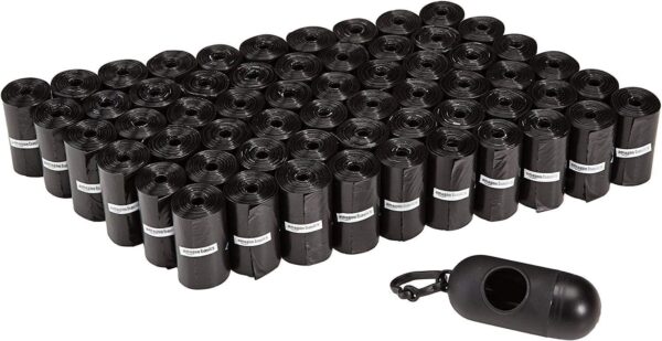 Basics Dog Poop Bags with Dispenser, 300 Count